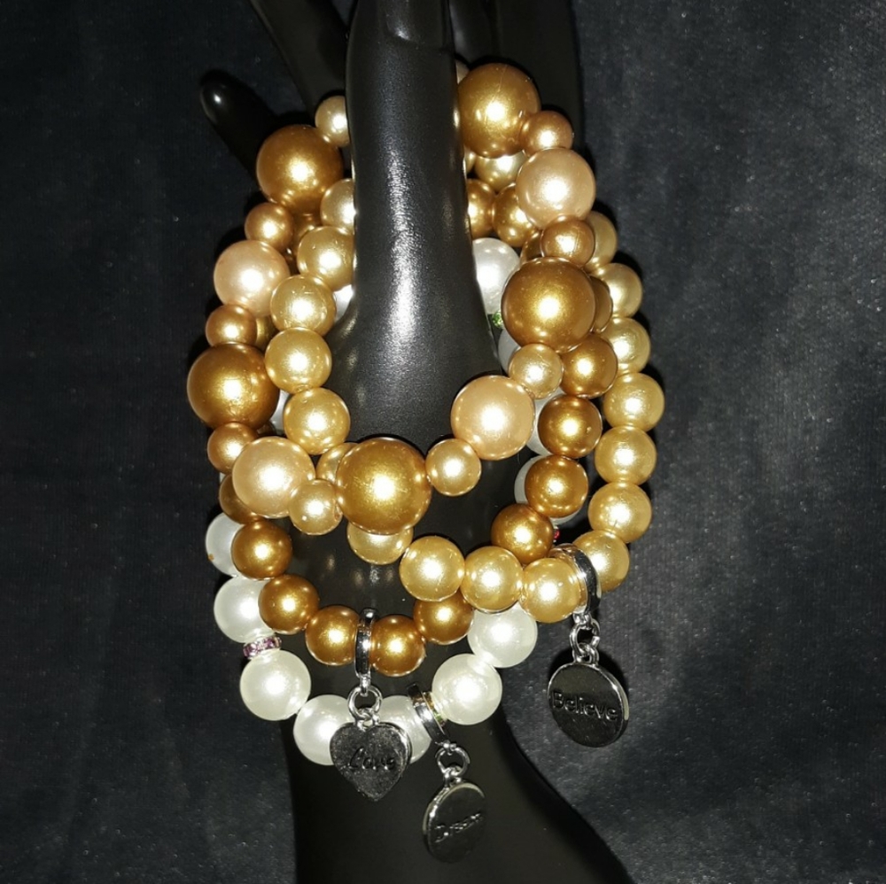 Trio Charmed Motivation Bracelets